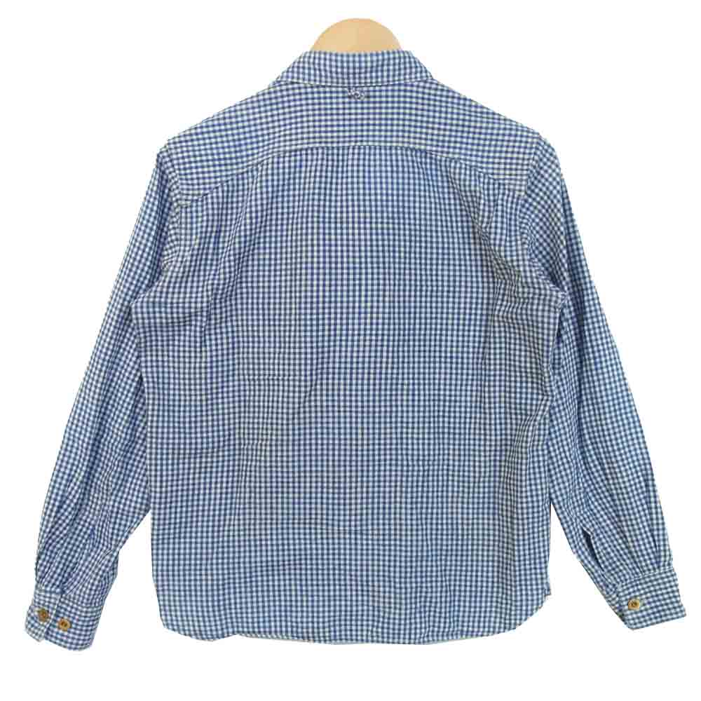 ORGUEIL オルゲイユ OR-070B Classic Work Shirt ギンガムチェック ワークシャツ ブルー系 38【美品】【中古】