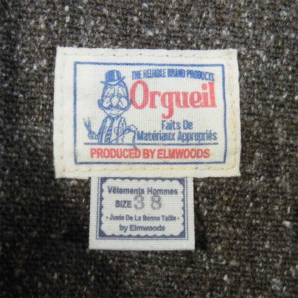 ORGUEIL オルゲイユ OR-044B Classic Shirts Jacket クラシック シャツ ジャケット グレー系 38【美品】【中古】