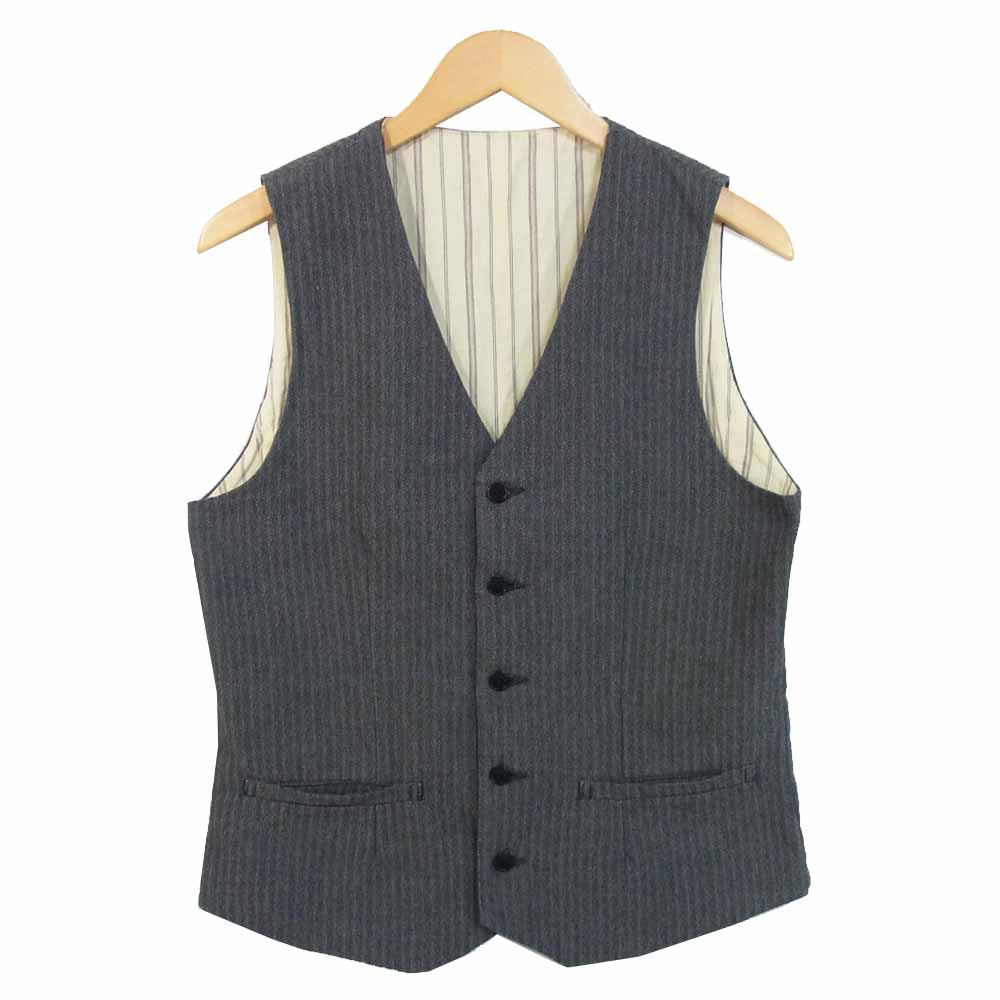 ORGUEIL オルゲイユ OR-4184 Classic Herringbone クラシック ヘリンボーン ジレ ベスト グレー系 38【美品】【中古】