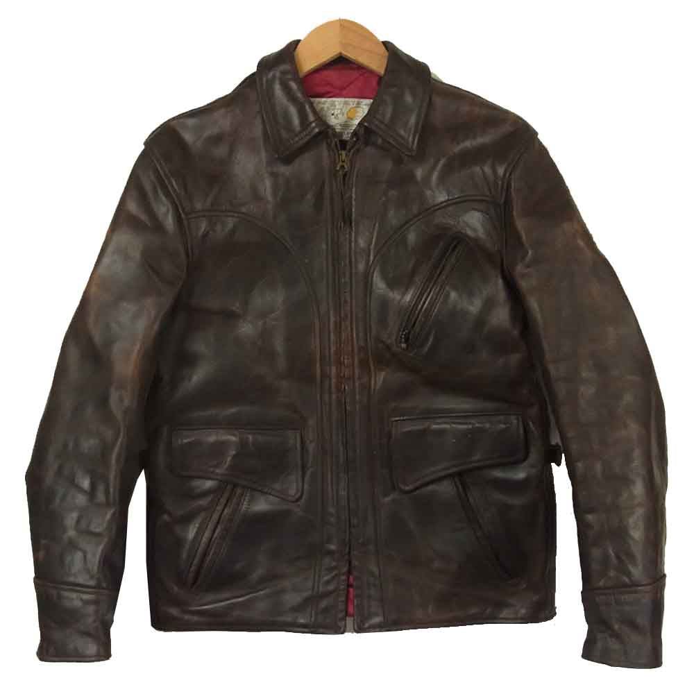 AERO LEATHER エアロレザー HERCULES ヘラクレス ホースハイド レザー ジャケット イギリス製 ブラウン系 34【中古】