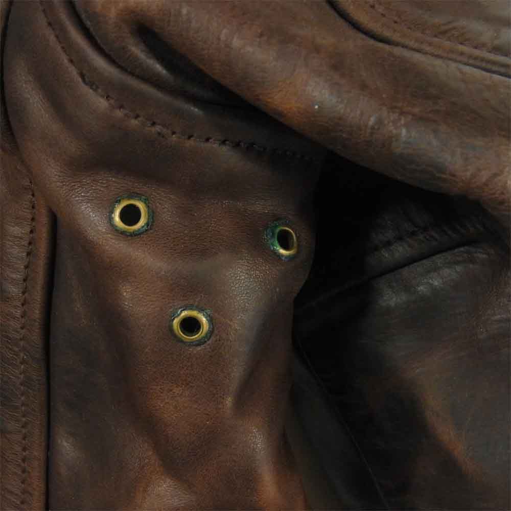 AERO LEATHER エアロレザー HERCULES ヘラクレス ホースハイド レザー ジャケット イギリス製 ブラウン系 34【中古】