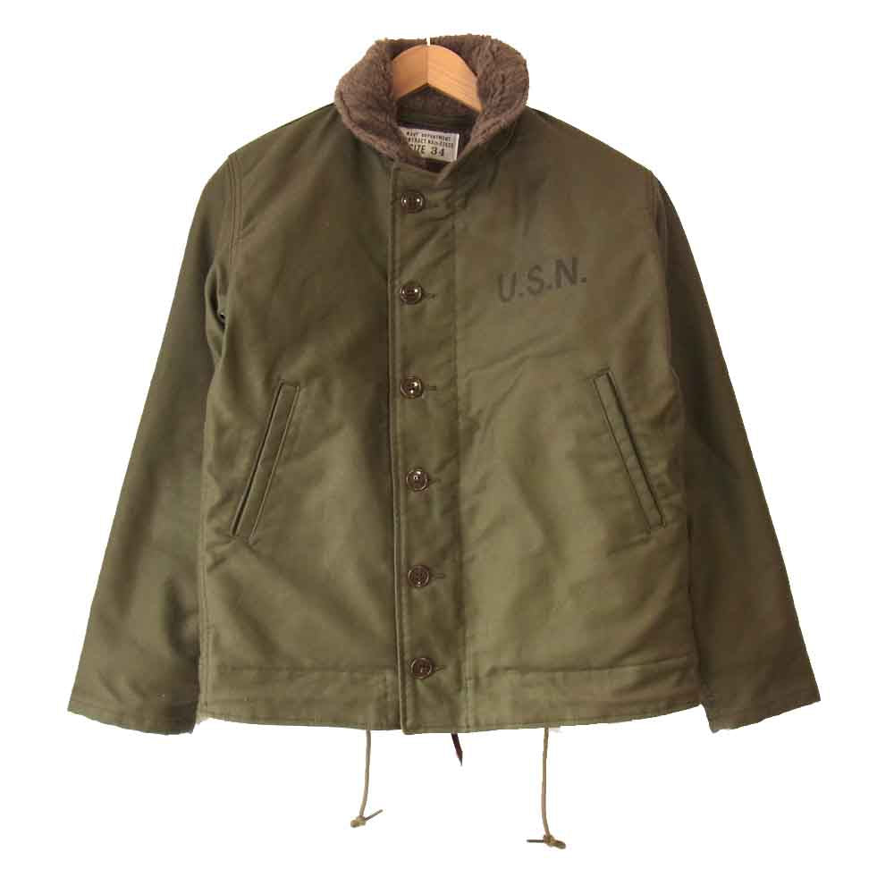 THE FEW ザフュー NC11-006 N-1 DECK JACKET デッキ ジャケット カーキ系 34【美品】【中古】