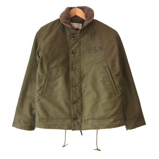 THE FEW ザフュー NC11-006 N-1 DECK JACKET デッキ ジャケット カーキ系 34【美品】【中古】