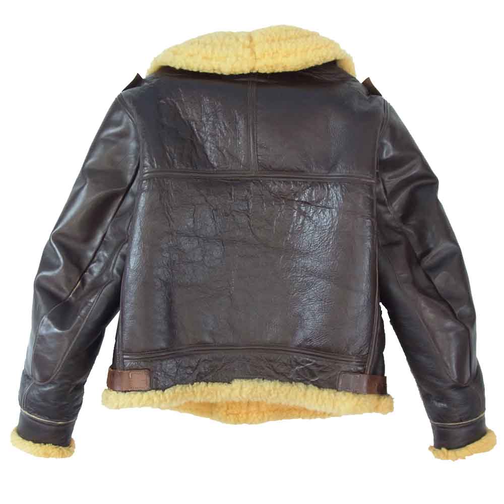 THE FEW ザフュー B-3 ROUGH WEAR ラフウェア 実名復刻 フライト ジャケット ムートンジャケット ダークブラウン系 36【中古】