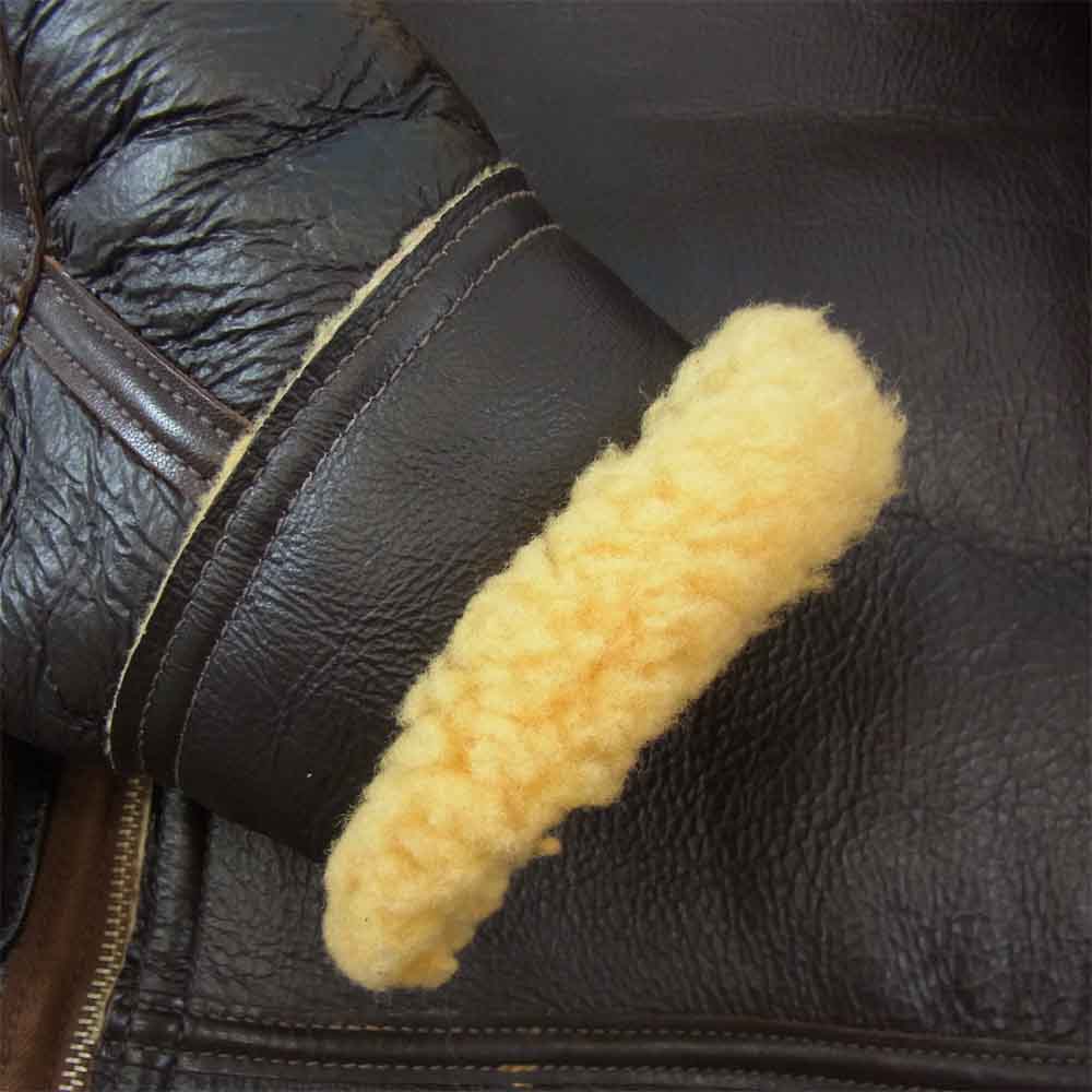 THE FEW ザフュー B-3 ROUGH WEAR ラフウェア 実名復刻 フライト ジャケット ムートンジャケット ダークブラウン系 36【中古】