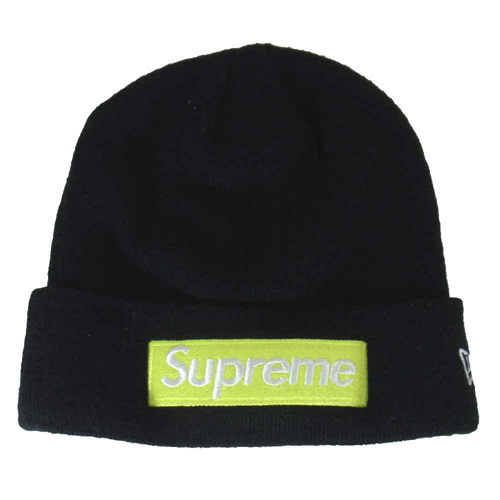Supreme シュプリーム 17AW New Era ニューエラ Box Logo Beanie ボックスロゴ ビーニー ブラック系【中古】