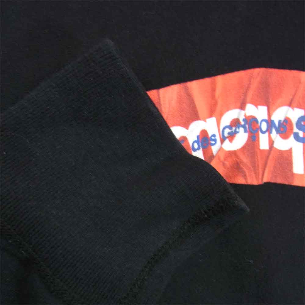 Supreme シュプリーム 17SS COMME des GARCONS SHIRT コムデギャルソンシャツ Box Logo Hooded Sweatshirt ボックスロゴ フーデッド スウェットシャツ ブラック系 M【中古】