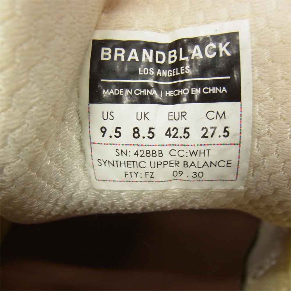 ブランドブラック 428BB NOMO ホワイト系 27.5cm【中古】