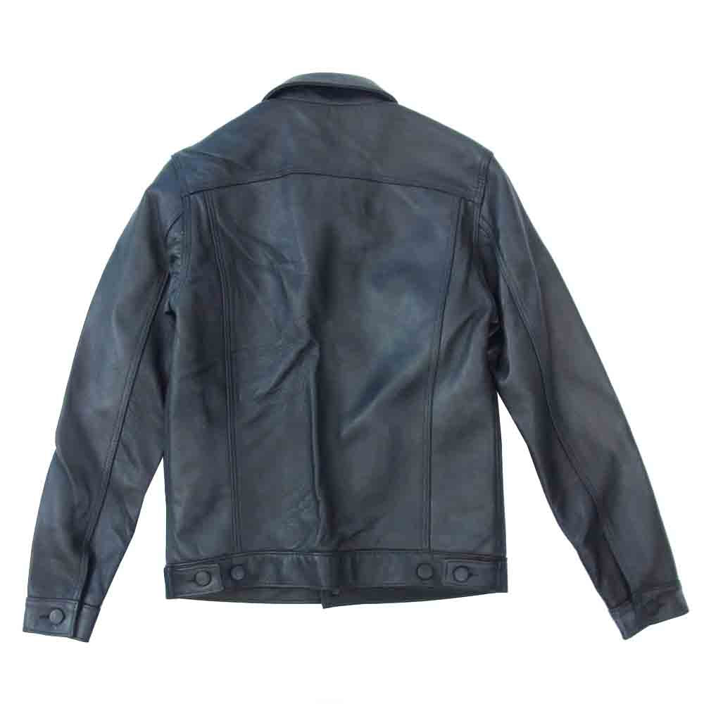 トリプルシックス 英国製 3rd サード タイプ レザー ジーン ジャケット ブラック系 S【中古】