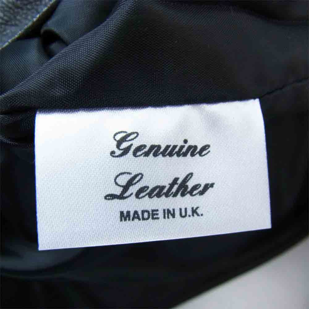 トリプルシックス 英国製 3rd サード タイプ レザー ジーン ジャケット ブラック系 S【中古】