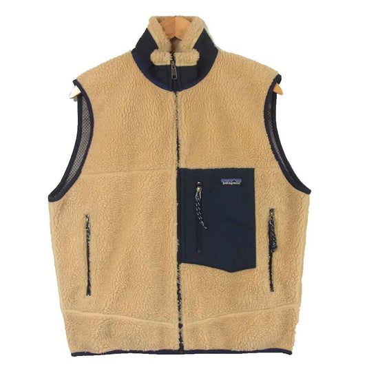 patagonia パタゴニア 23044 CLASSIC RETRO X クラシックレトロ フリース ベスト ベージュ系 M【中古】