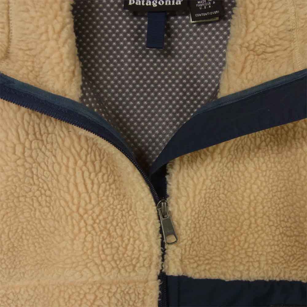 patagonia パタゴニア 23044 CLASSIC RETRO X クラシックレトロ フリース ベスト ベージュ系 M【中古】