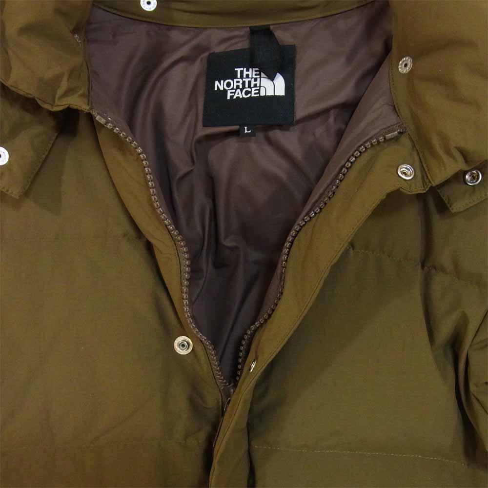 THE NORTH FACE ノースフェイス ND91847 CAMP SIERRA SHORT キャンプシエラ ダウン ジャケット カーキ系 L【美品】【中古】