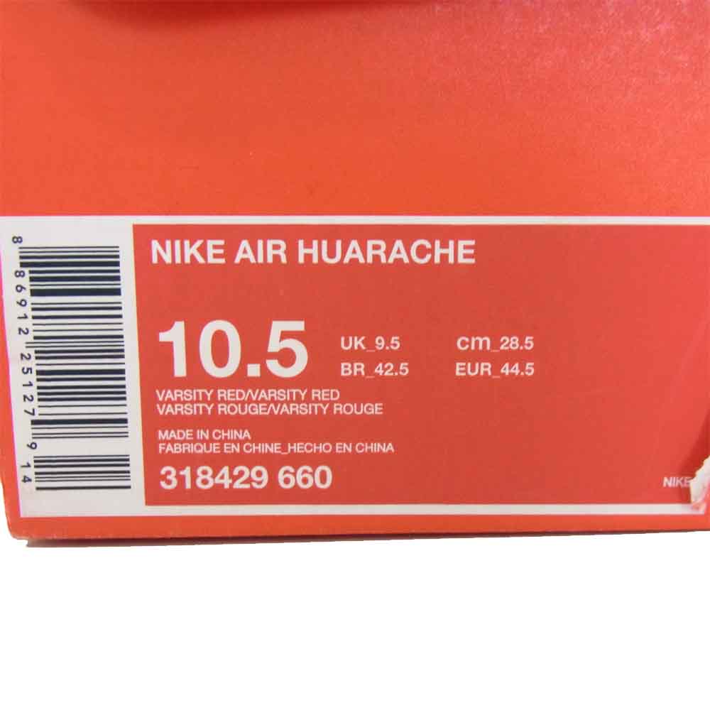 NIKE ナイキ 318429-660  AIR HUARACHE エアハラチ レッド レッド系 28.5cm【美品】【中古】