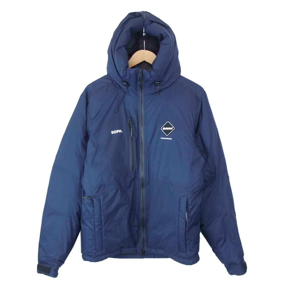 F.C.R.B. エフシーアールビー FCRB-202038 TOUR DOWN PARKA ツアー ダウン パーカー ネイビー系 M【美品】【中古】