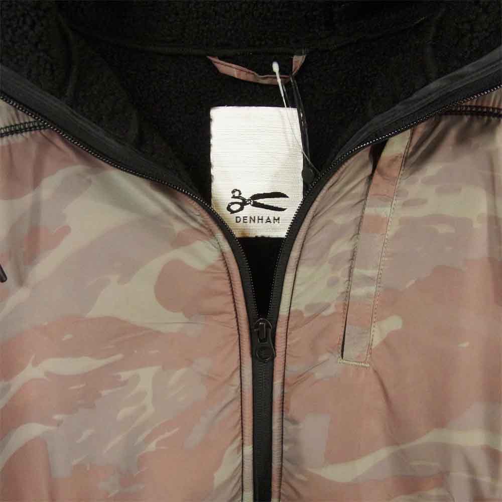 デンハム 27200-1-200091 ADAMS JACKET CMF CAMO フリース 切替 カモフラ アダムス ジャケット ブラック系 L【新古品】【未使用】【中古】
