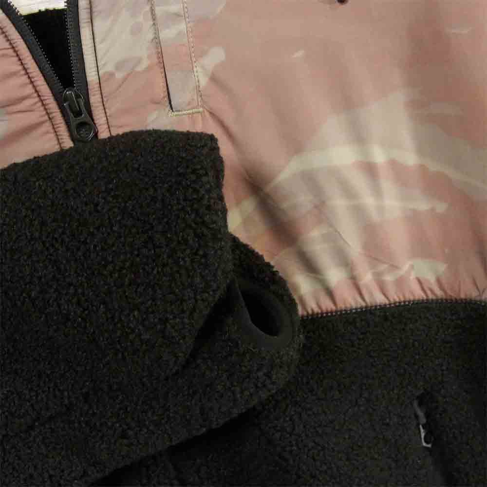 デンハム 27200-1-200091 ADAMS JACKET CMF CAMO フリース 切替 カモフラ アダムス ジャケット ブラック系 L【新古品】【未使用】【中古】