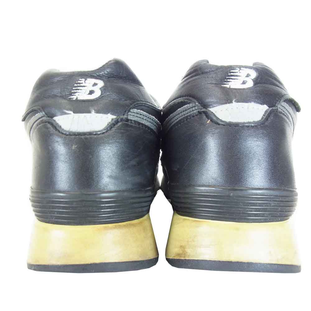 NEW BALANCE ニューバランス M576BKJ USA製 レザー スニーカー ブラック系 27.5cm【中古】