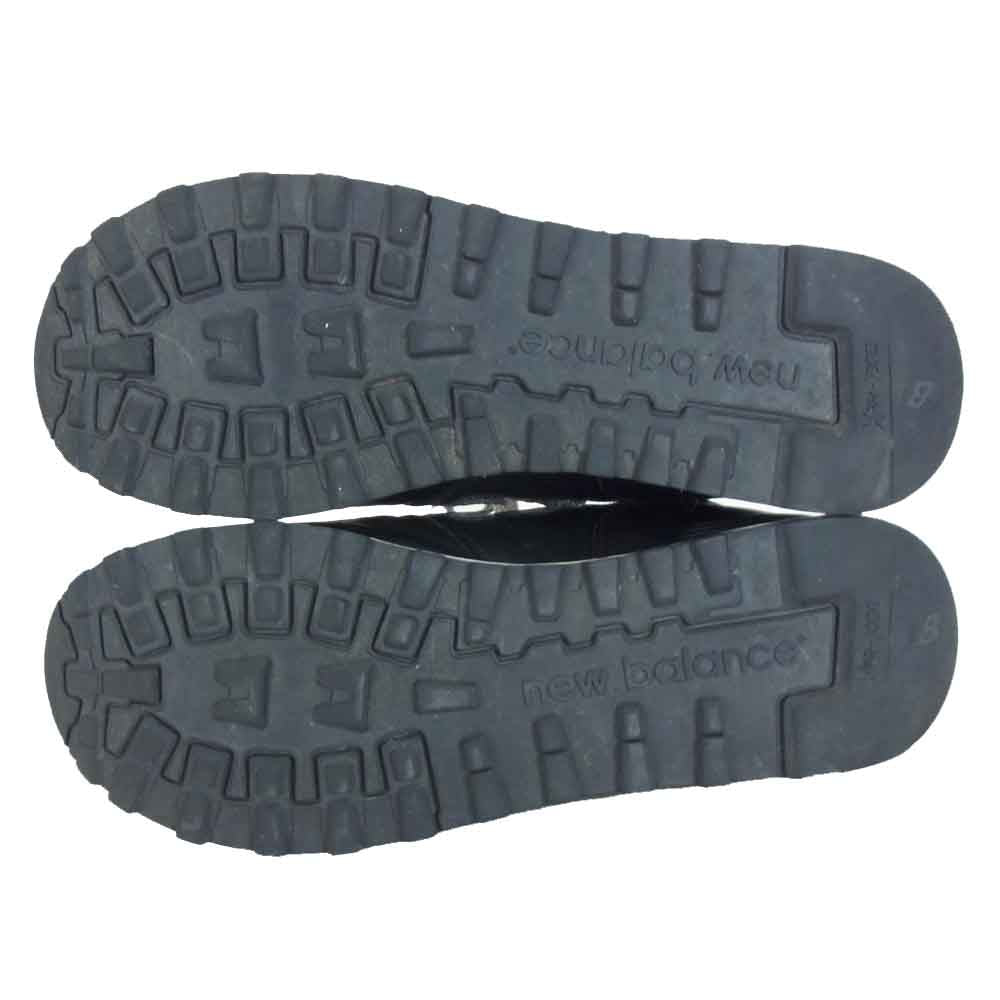 NEW BALANCE ニューバランス M576BKJ USA製 レザー スニーカー ブラック系 27.5cm【中古】