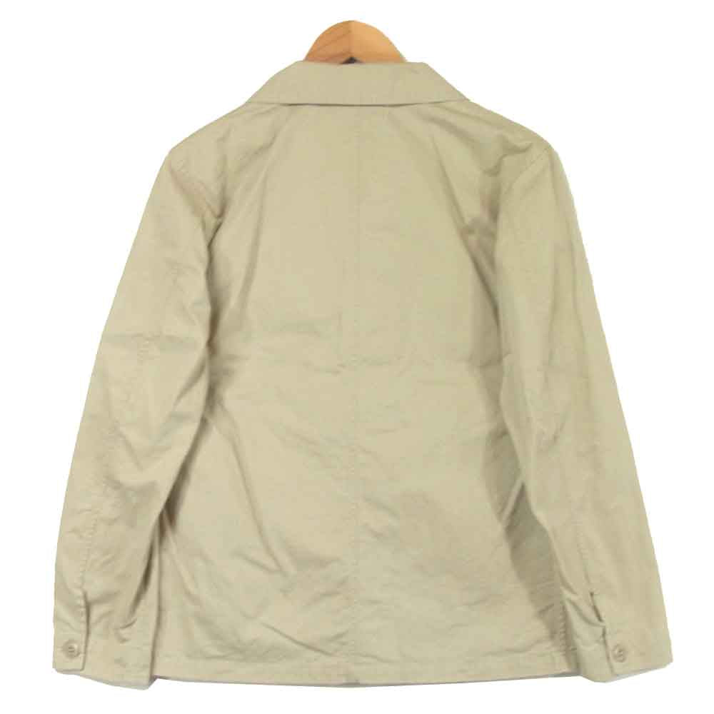Sandinista サンディニスタ ショールカラー 比翼 チノクロス ジャケット コットン 日本製 ベージュ系 M【中古】