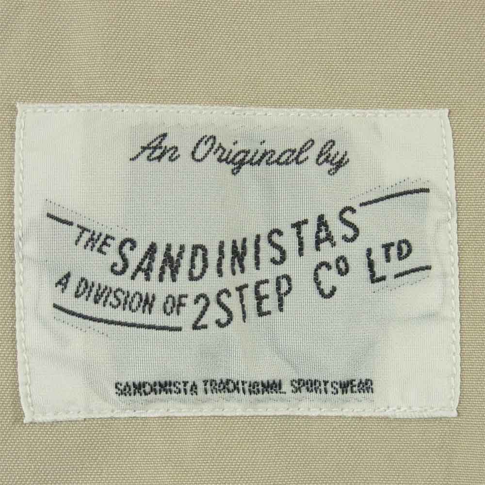Sandinista サンディニスタ ショールカラー 比翼 チノクロス ジャケット コットン 日本製 ベージュ系 M【中古】