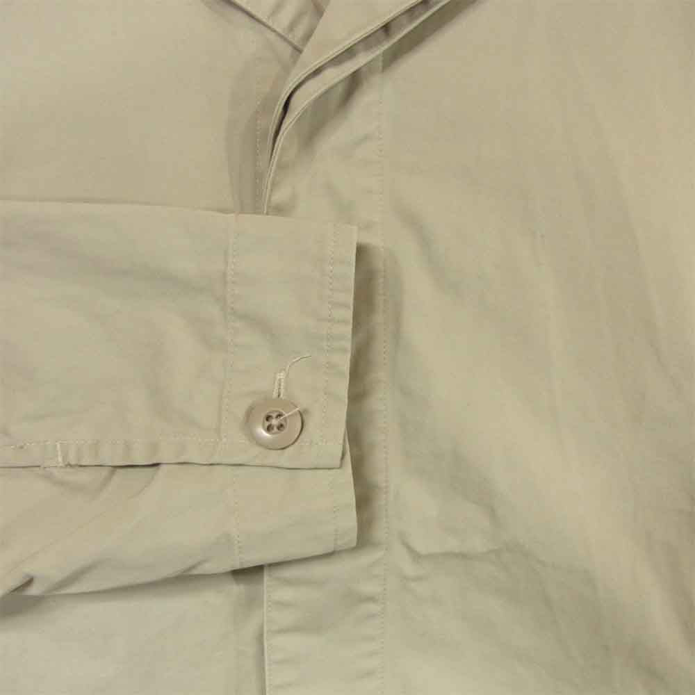 Sandinista サンディニスタ ショールカラー 比翼 チノクロス ジャケット コットン 日本製 ベージュ系 M【中古】