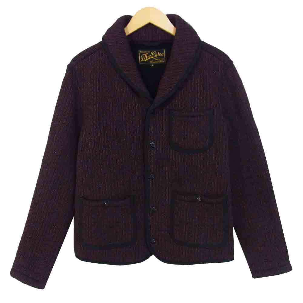 CALEE キャリー BEACH CLOTH JACKET ショールカラー ビーチクロス ジャケット ブラック系 S【美品】【中古】