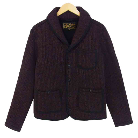 CALEE キャリー BEACH CLOTH JACKET ショールカラー ビーチクロス ジャケット ブラック系 S【美品】【中古】