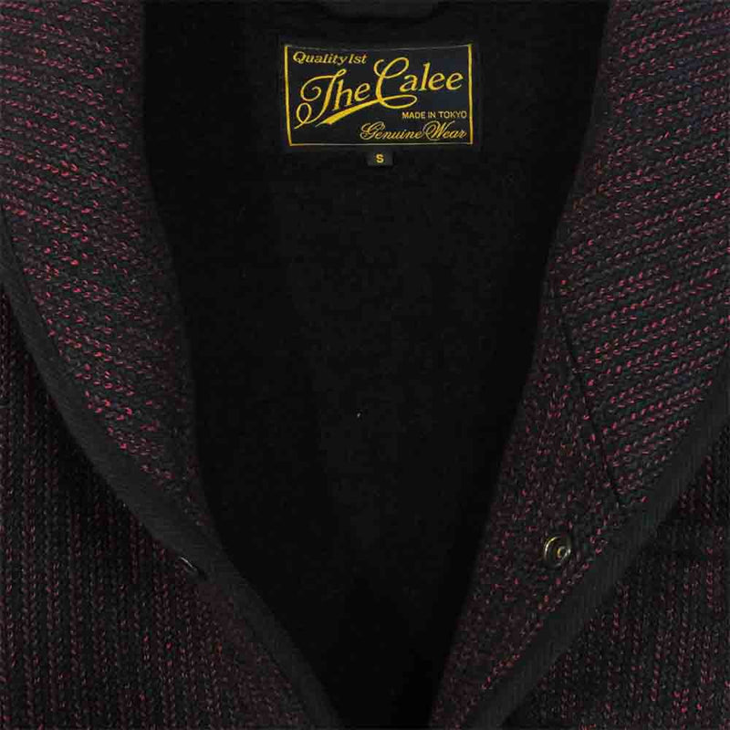 CALEE キャリー BEACH CLOTH JACKET ショールカラー ビーチクロス ジャケット ブラック系 S【美品】【中古】