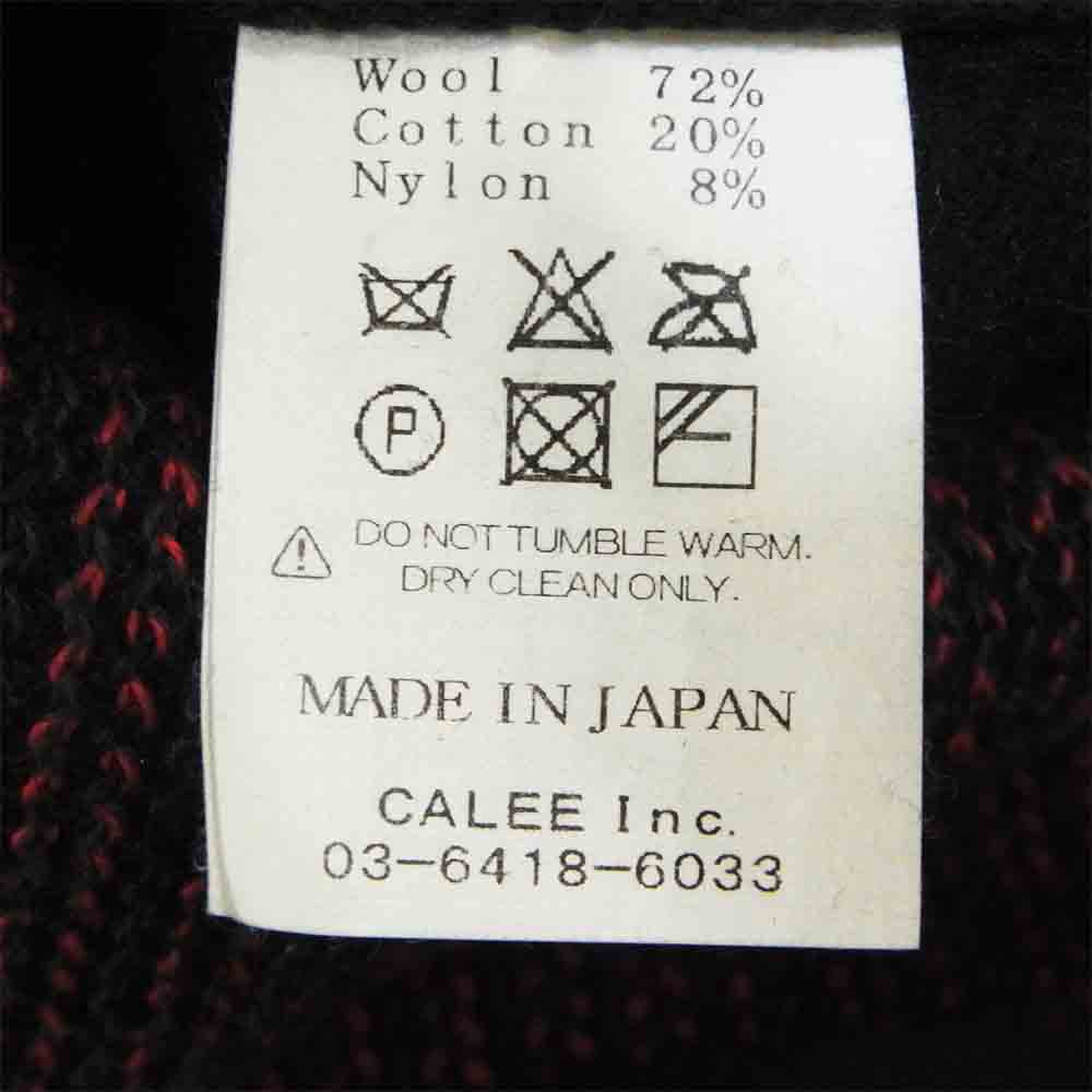 CALEE キャリー BEACH CLOTH JACKET ショールカラー ビーチクロス ジャケット ブラック系 S【美品】【中古】