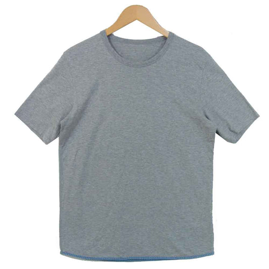 VISVIM ビズビム 0118105009001 SUBLIG TEE クルーネック 半袖 Tシャツ 裾青 グレー系 3【美品】【中古】