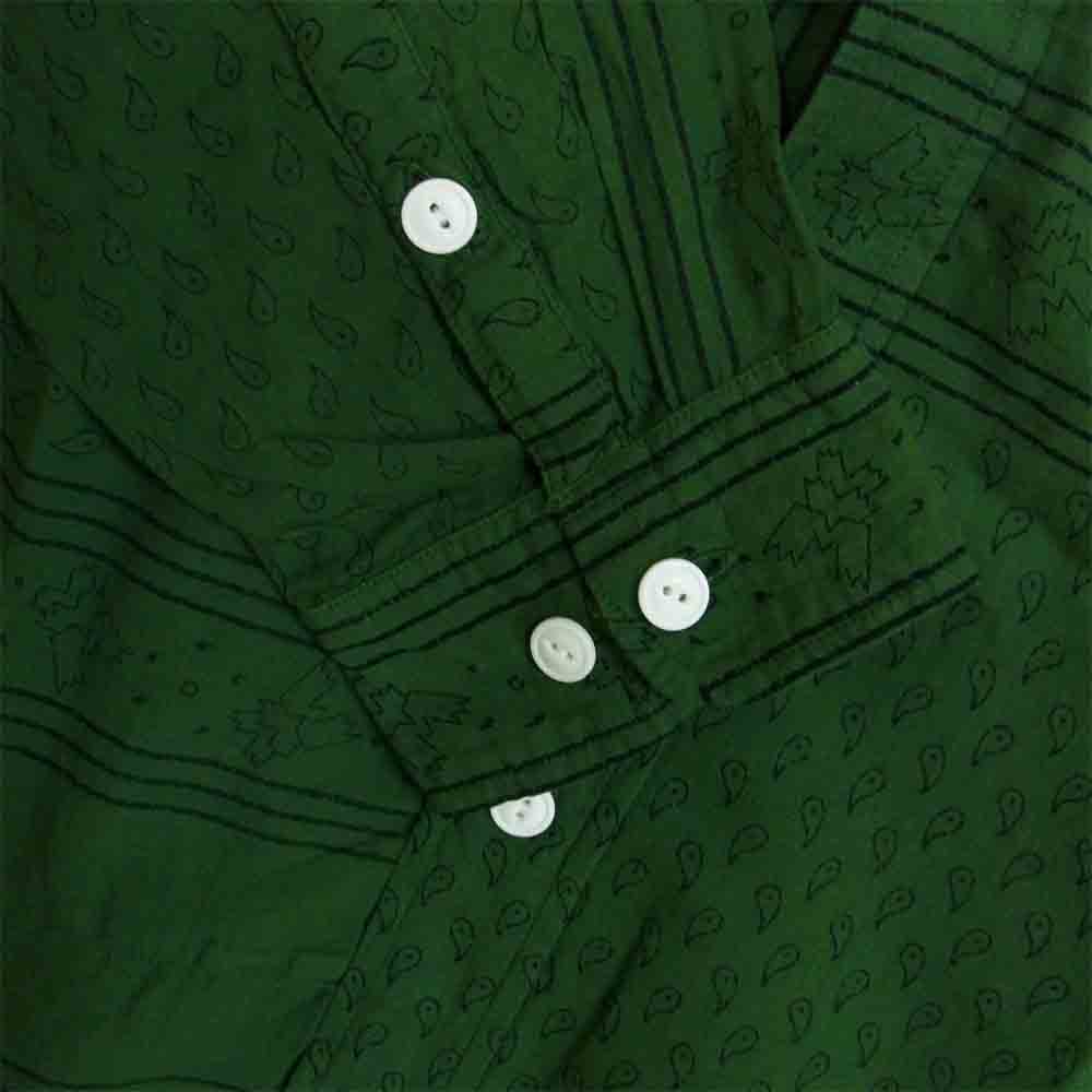 VISVIM ビズビム 0120205011013 lumber l/s bandana pw ランバー バンダナ シャツ グリーン系 3【新古品】【未使用】【中古】