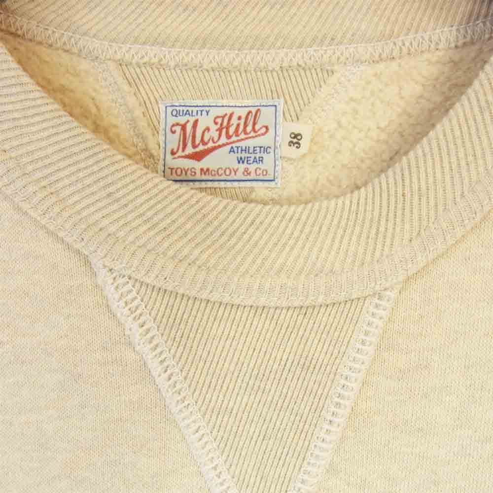 TOY'S McCOY トイズマッコイ 裏起毛 クルーネック プリント スウェット ベージュ系 38【中古】