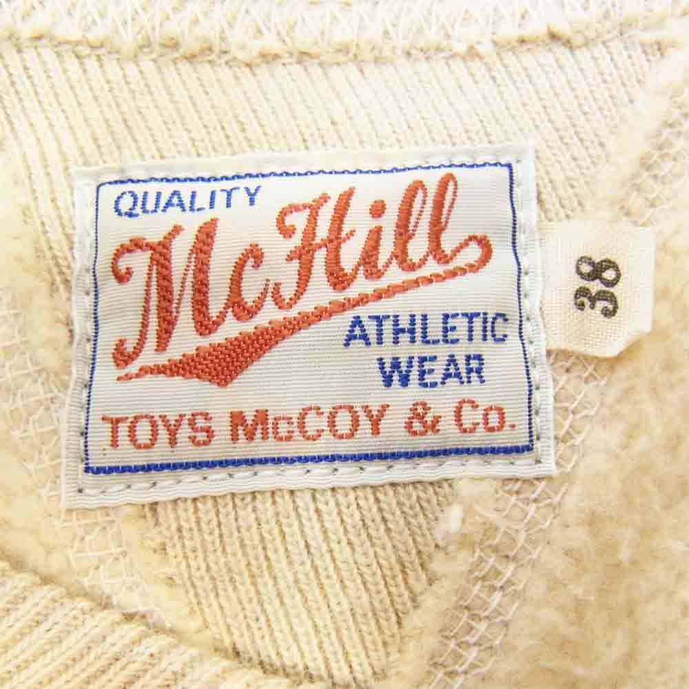 TOY'S McCOY トイズマッコイ 裏起毛 クルーネック プリント スウェット ベージュ系 38【中古】