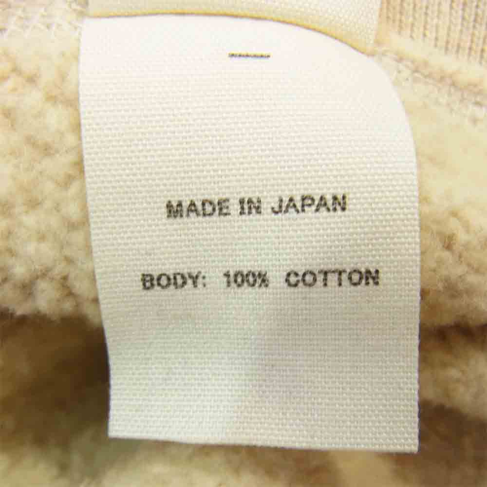 TOY'S McCOY トイズマッコイ 裏起毛 クルーネック プリント スウェット ベージュ系 38【中古】