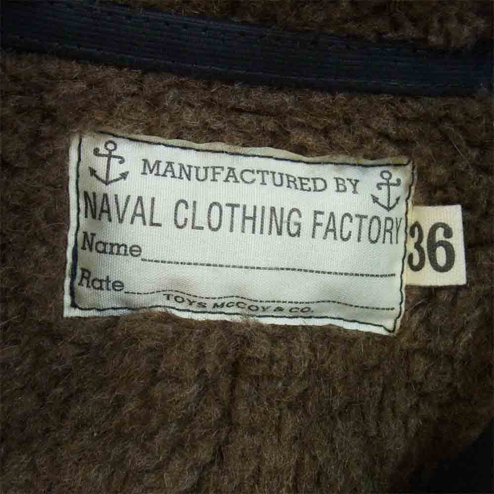 TOY'S McCOY トイズマッコイ 10162688 N-1 hood 裏地 アルパカ ボア フード デッキ ジャケット コート ダークネイビー系 36【美品】【中古】