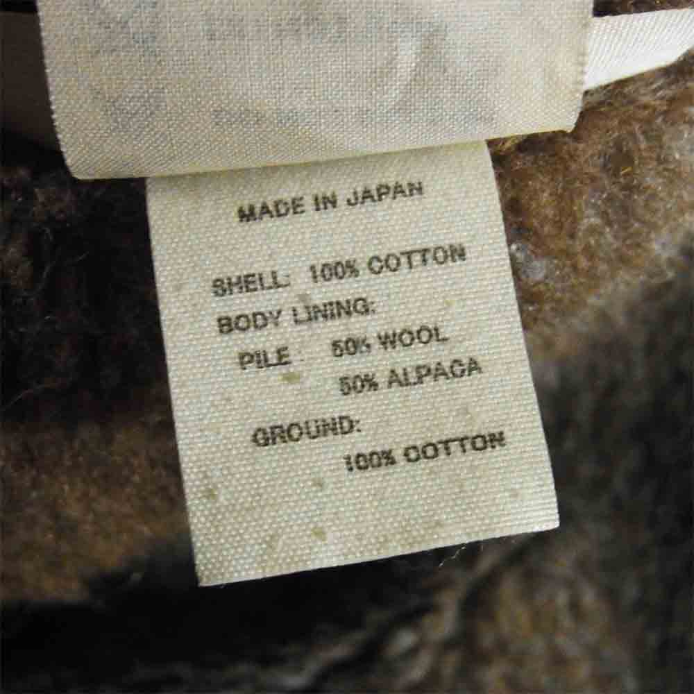 TOY'S McCOY トイズマッコイ 10162688 N-1 hood 裏地 アルパカ ボア フード デッキ ジャケット コート ダークネイビー系 36【美品】【中古】