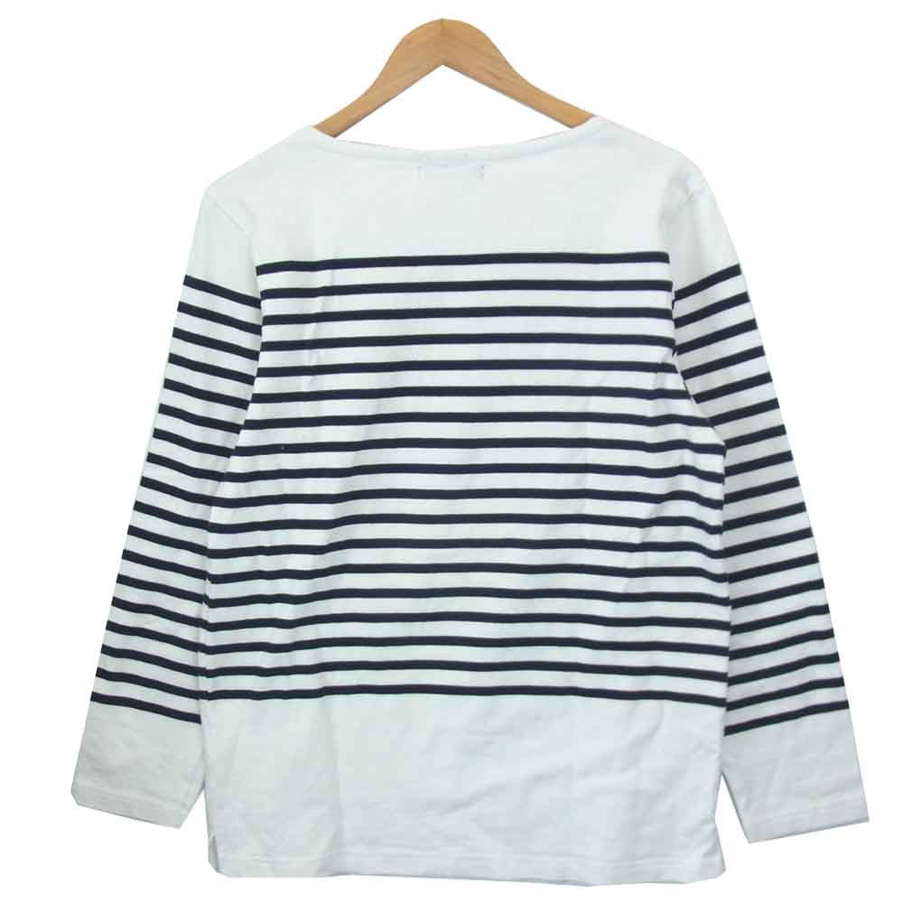 UNDERCOVER アンダーカバー L9833 MAD STORE ボーダー ロンT ホワイト系 L【中古】