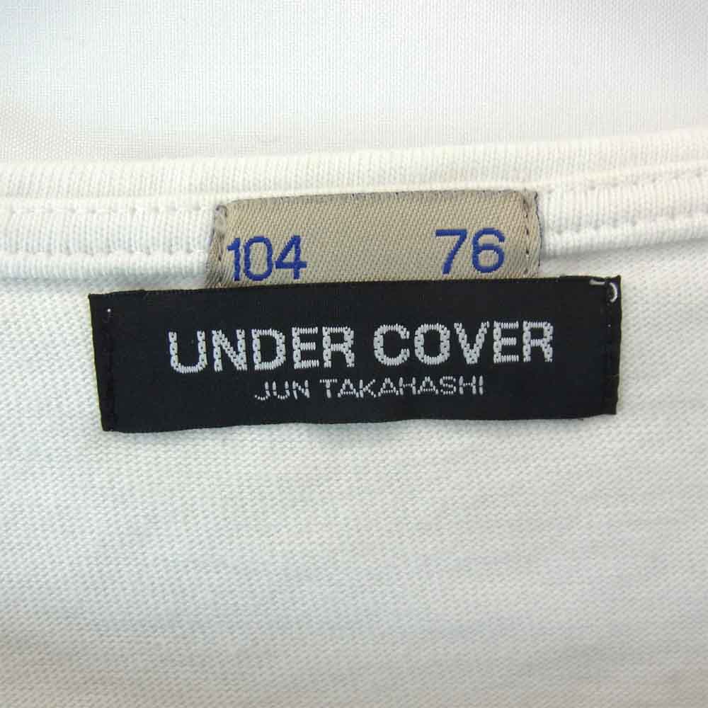 UNDERCOVER アンダーカバー L9833 MAD STORE ボーダー ロンT ホワイト系 L【中古】