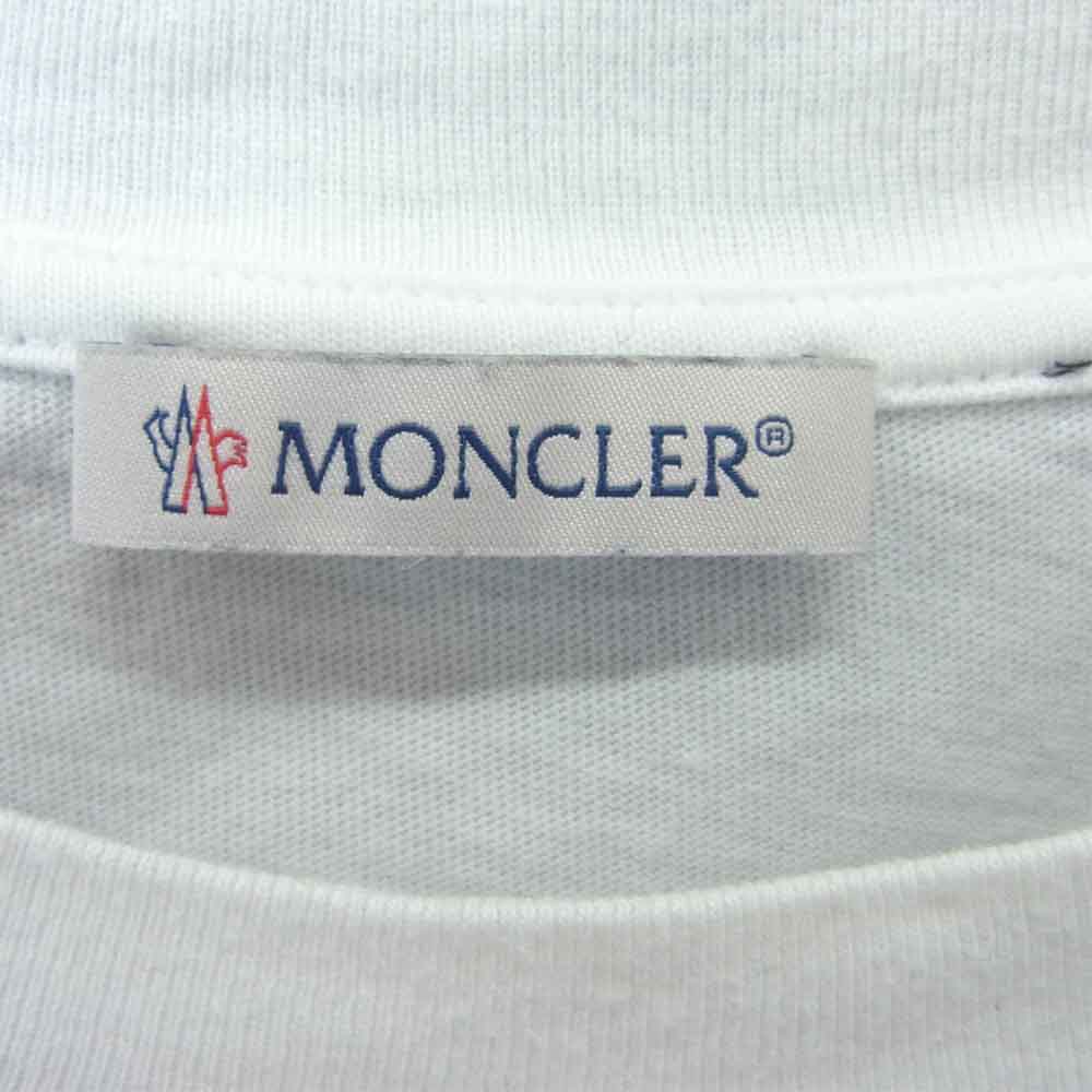 MONCLER モンクレール D209U8002050-8391Q 国内正規品 FRAGMENT フラグメント MAGLIA T-Shirt BACKSTAGE マグリア Tシャツ ホワイト系 L【中古】