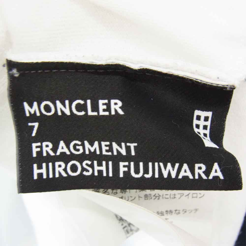 MONCLER モンクレール D209U8039850-8391Q 国内正規品  MAGLIA T-Shirt バック ロゴプリント マグリア Tシャツ ホワイト系 L【美品】【中古】