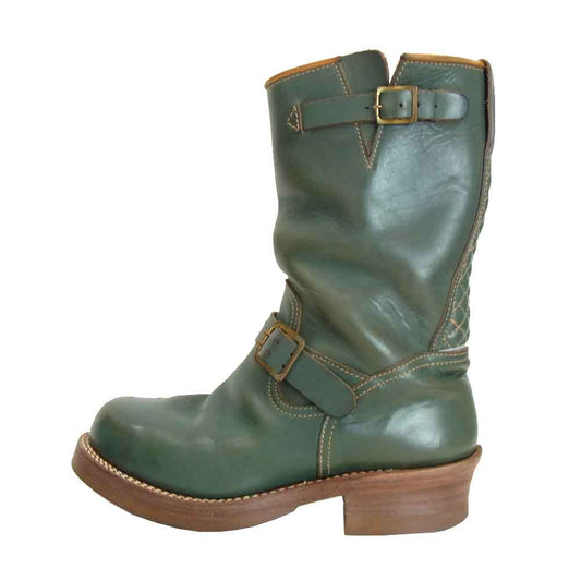 MADE IN GM JAPAN メイドインジーエムジャパン twenty エンジニア ブーツ モスグリーン系 US 8 1/2【中古】