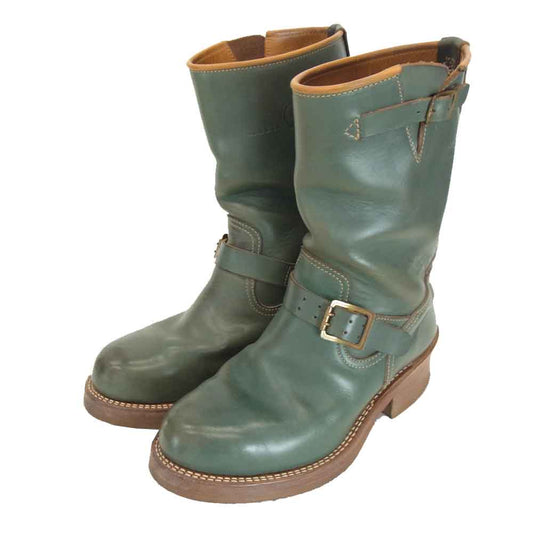 MADE IN GM JAPAN メイドインジーエムジャパン twenty エンジニア ブーツ モスグリーン系 US 8 1/2【中古】