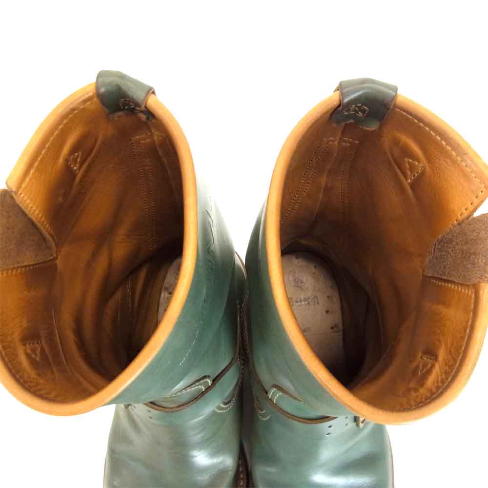 MADE IN GM JAPAN メイドインジーエムジャパン twenty エンジニア ブーツ モスグリーン系 US 8 1/2【中古】