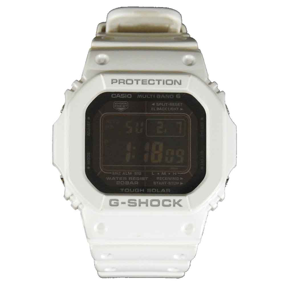 G-SHOCK ジーショック GW-M5610-1BJF Multiband6 マルチバンド6 世界6局対応電波ソーラーウォッチ ホワイト系【中古】