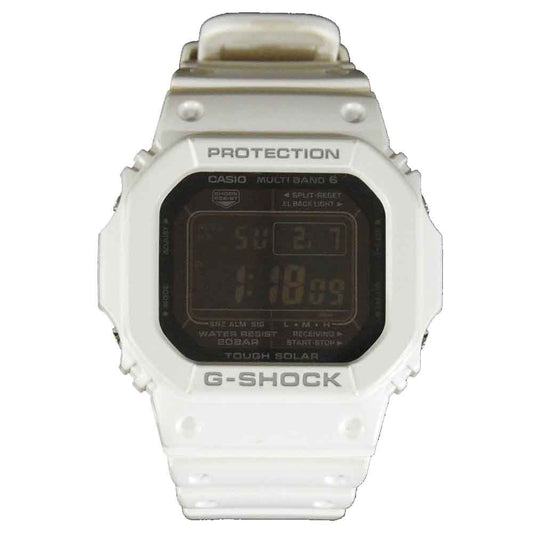 G-SHOCK ジーショック GW-M5610-1BJF Multiband6 マルチバンド6 世界6局対応電波ソーラーウォッチ ホワイト系【中古】