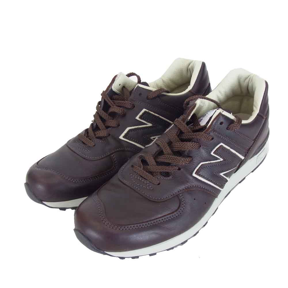 NEW BALANCE ニューバランス M576CBB made in ENGLAND レザー ローカット ダークブラウン系 27cm【美品】【中古】