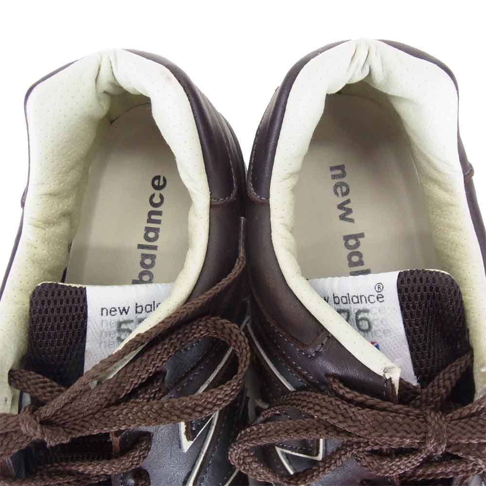 NEW BALANCE ニューバランス M576CBB made in ENGLAND レザー ローカット ダークブラウン系 27cm【美品】【中古】