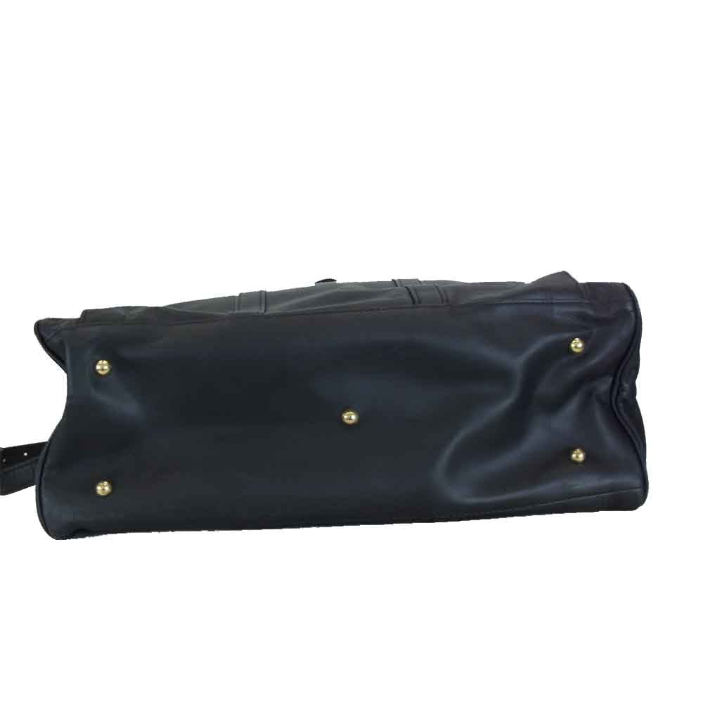 森田鞄製作所 馬革 レザー オープントラベルボストンバッグ ブラック系