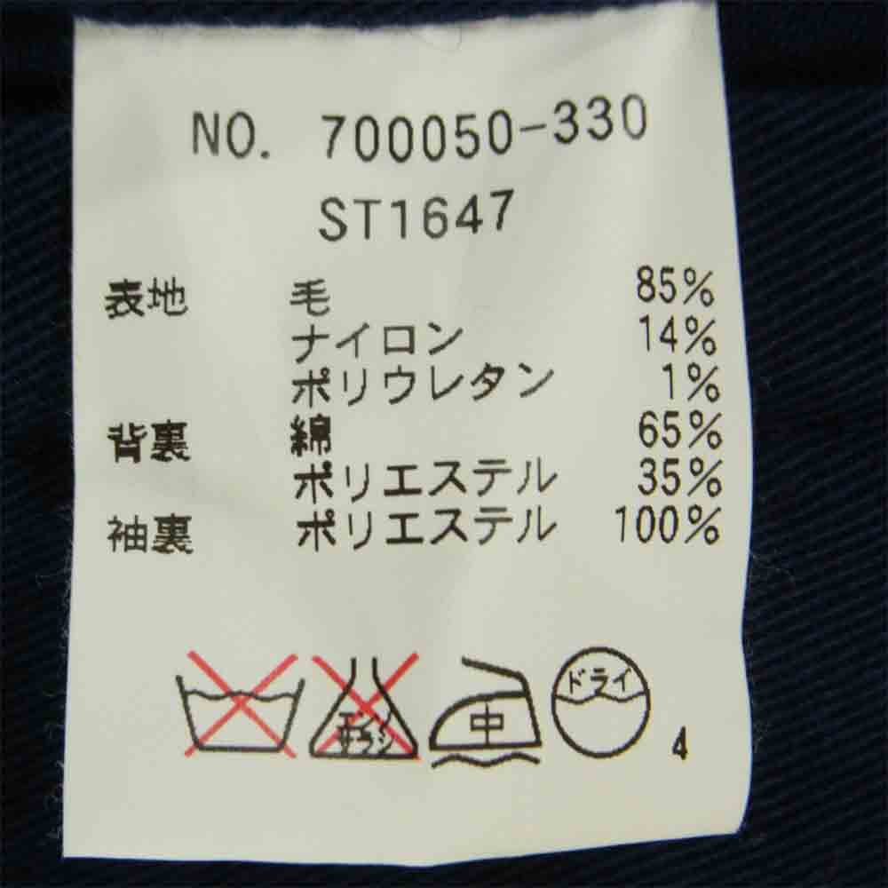 BLUE BLUE ブルーブルー ST1647 CPOジャケット カシミヤジャケット ウール 日本製 ネイビー系 1【中古】